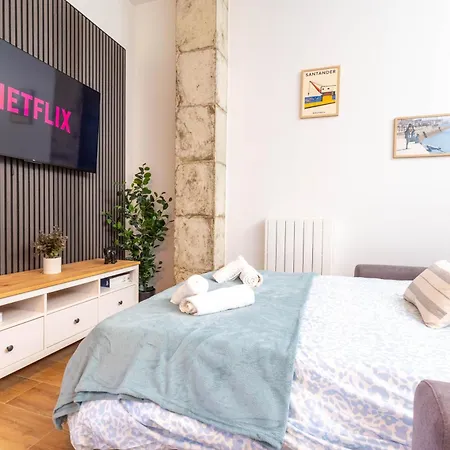 Centro - Jacuzzi - Parking Privado - Wifi - Playas Сантандер